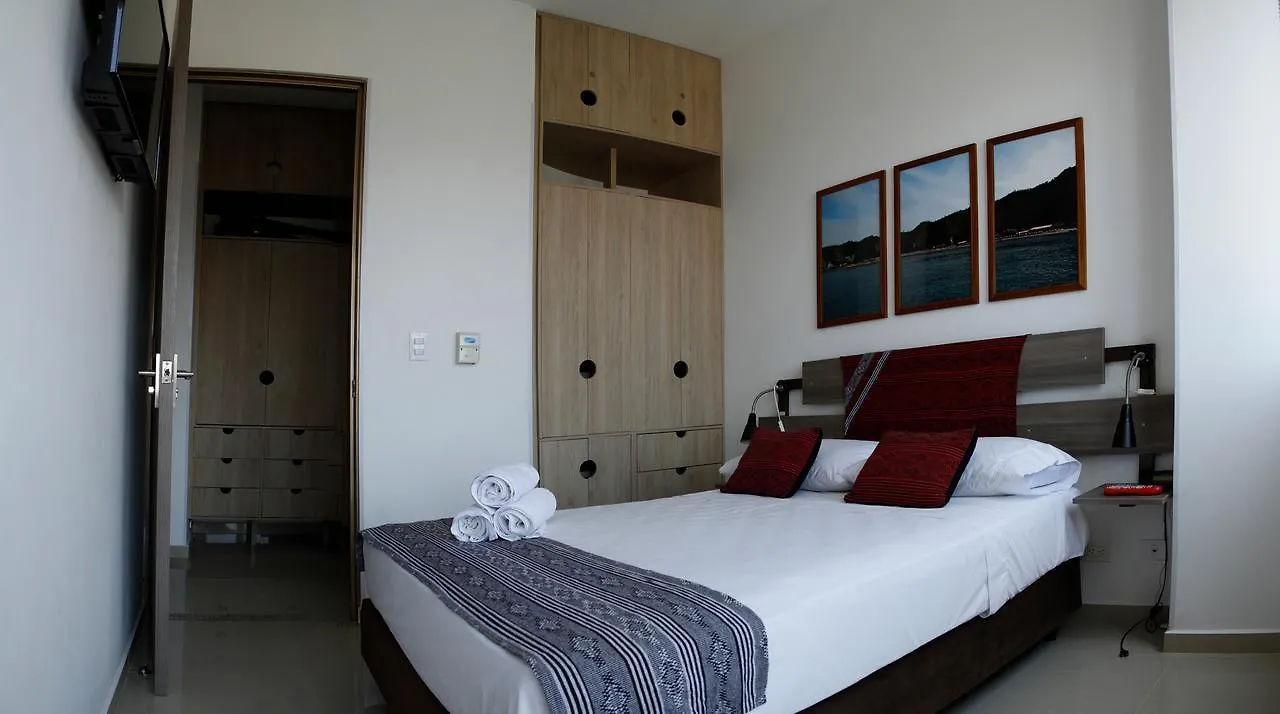 산타마르타 Terrazas Tayrona Vista Panoramica Al Mar 아파트 호텔 아파트호텔